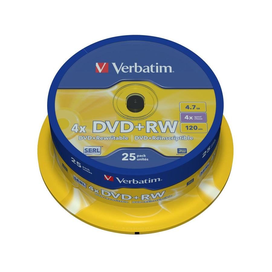 DVD-RW Verbatim 25 pieces 4x 4.7 GB