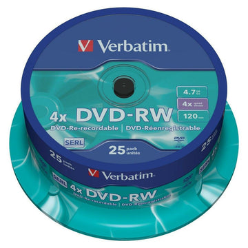 DVD-RW Verbatim    25 Stück Bunt 4x 4,7 GB