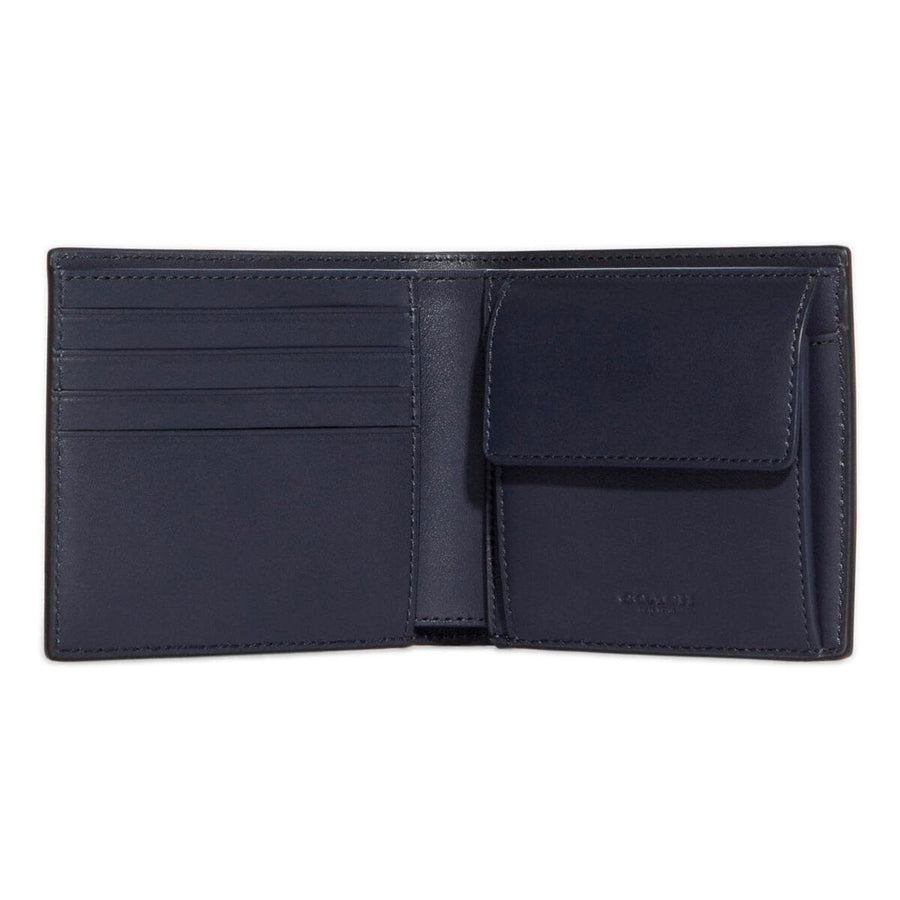 Men's wallet Coach CA002-QBO3H 10.5 x 9.5 x 1.5 cm Blue skin