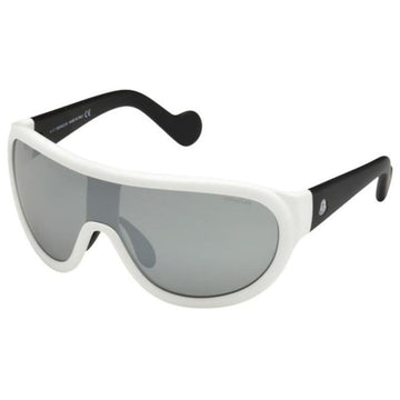 Herrensonnenbrille Moncler WHITE BLACK GREY MIRROR