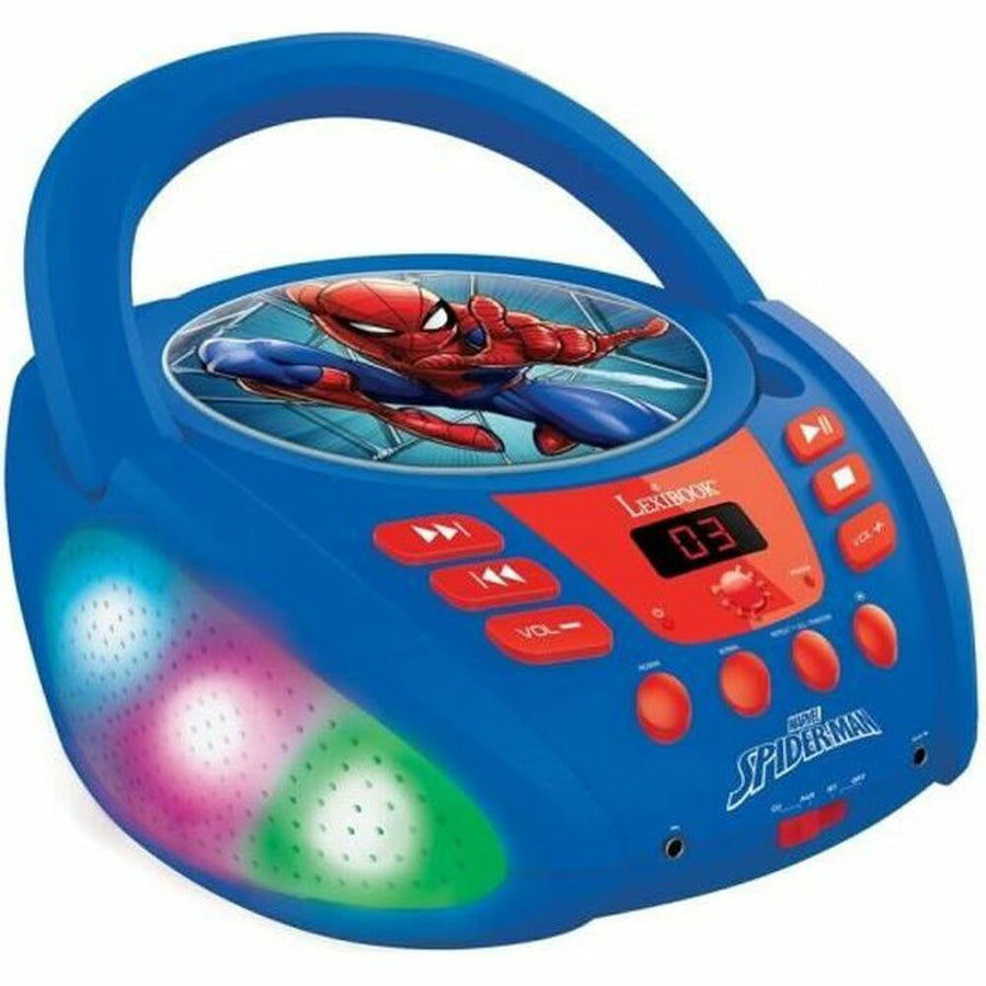 Lexibook Spider-Man Playback Program For Children CD LED Lightweight Bluetooth 5.0