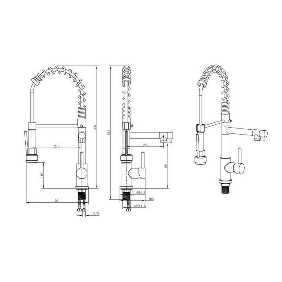 Mischbatterie Oceanic Messing