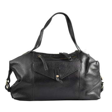 Damen Handtasche IRL 1-23-12713 Schwarz (35 x 24 x 16 cm)