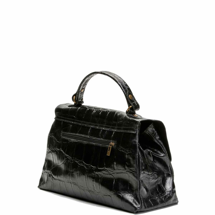 Damen Handtasche Ábaco BA221LISAU900 Schwarz (35 x 22 x 13 cm)