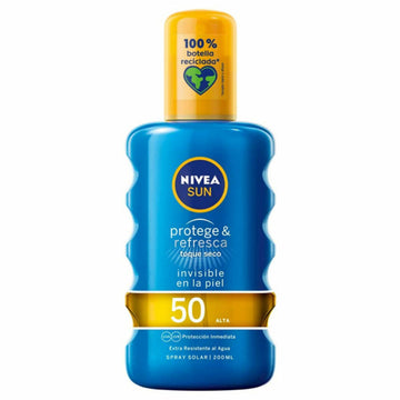 Sonnenschutzspray PROTEGE & REFRESCA Nivea Spf 50 (200 ml) 50 (200 ml)