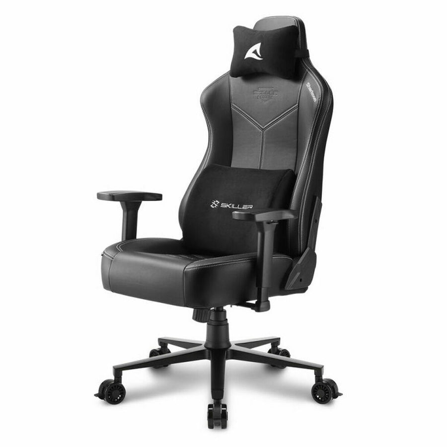 Silla gaming Sharkoon 4044951034802 Negro Negro/Blanco Blanco