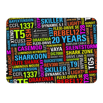 Anti-Rutsch-Matte Sharkoon 20 Years Mouse Mat Bunt