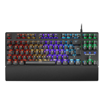 Gaming Tastatur Mars Gaming MKXTKL Spanisch Schwarz Rot Qwerty Spanisch