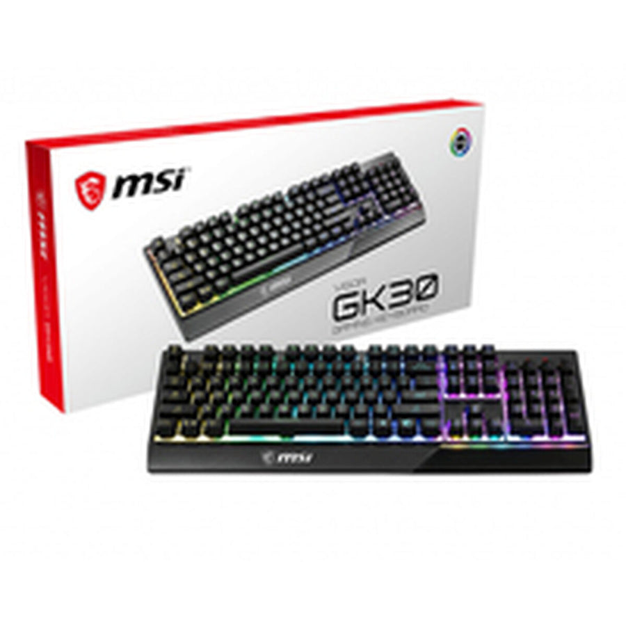 Gaming Tastatur MSI Vigor GK30 USB 2.0 RGB Schwarz