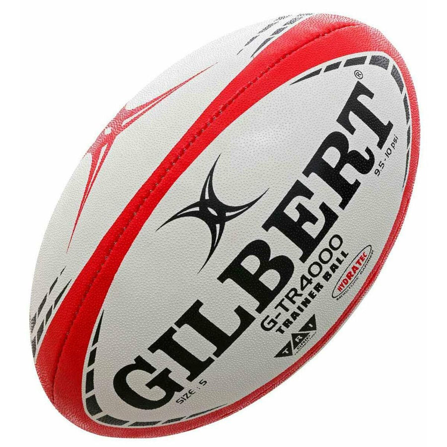 Rugby Ball Gilbert G-TR4000 Weiß 28 cm Rot