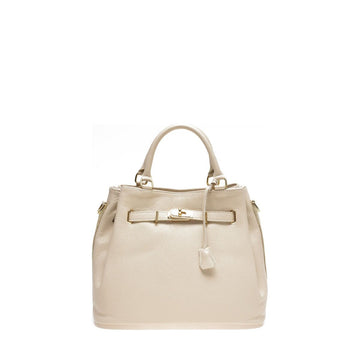 Damen Handtasche Anna Luchini SS22-AL-1762-BEIGE Beige (36 x 29 x 17 cm)