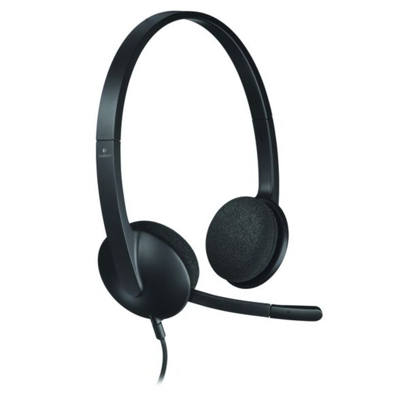 Auriculares con micrófono Logitech 981-000475 USB 1,8 m Negro (1 pieza)