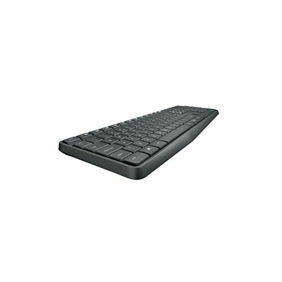 Tastatur mit Drahtloser Maus Logitech MK235 RF Spanisch