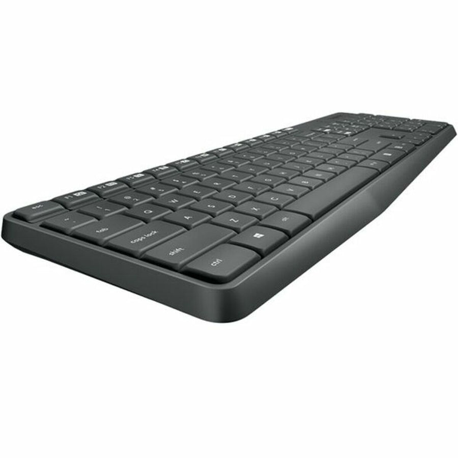 Tastatur mit Drahtloser Maus Logitech MK235 RF Spanisch