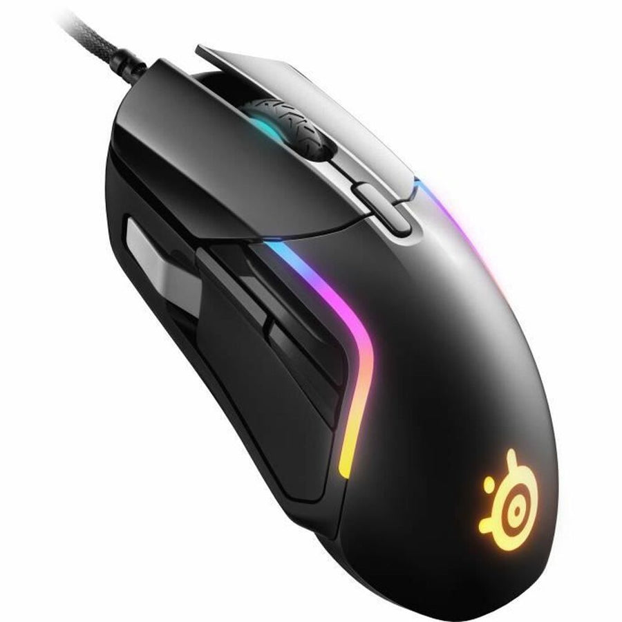 Ratón SteelSeries Rival 5 Negro Gaming Luces LED Con Cable