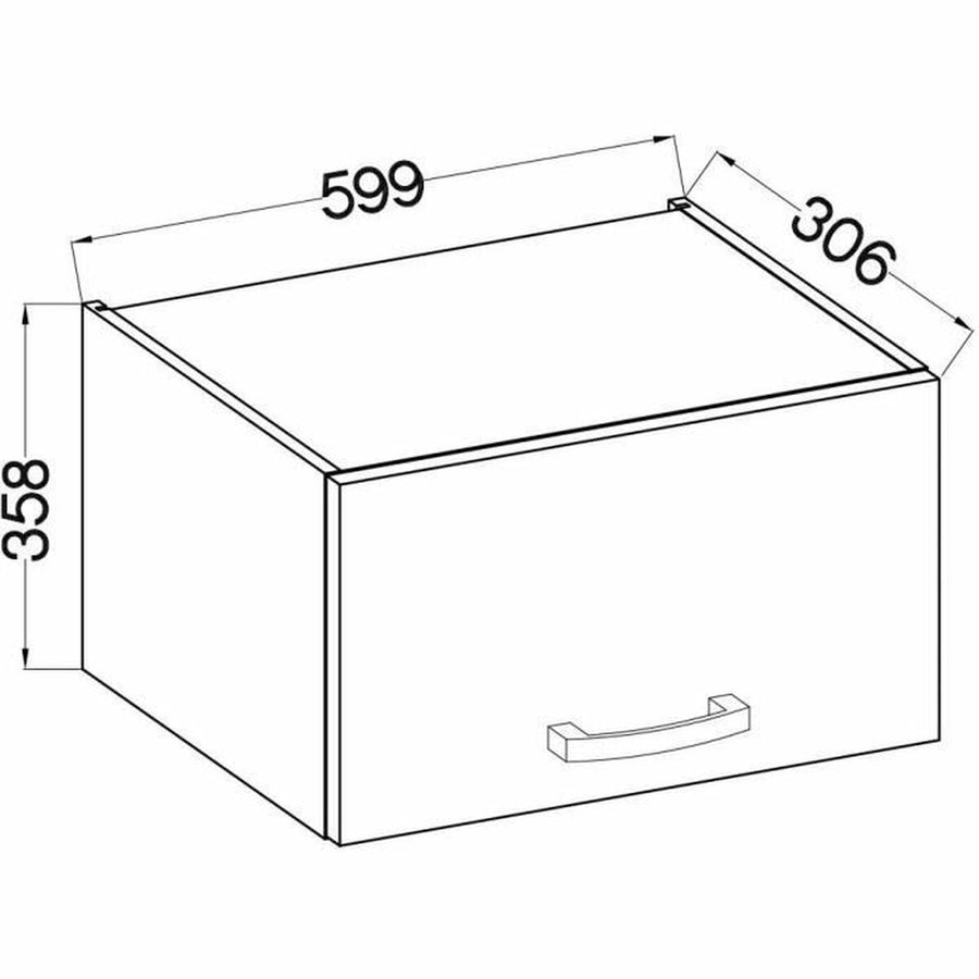 Schrank 60 x 31,6 x 36 cm Grau