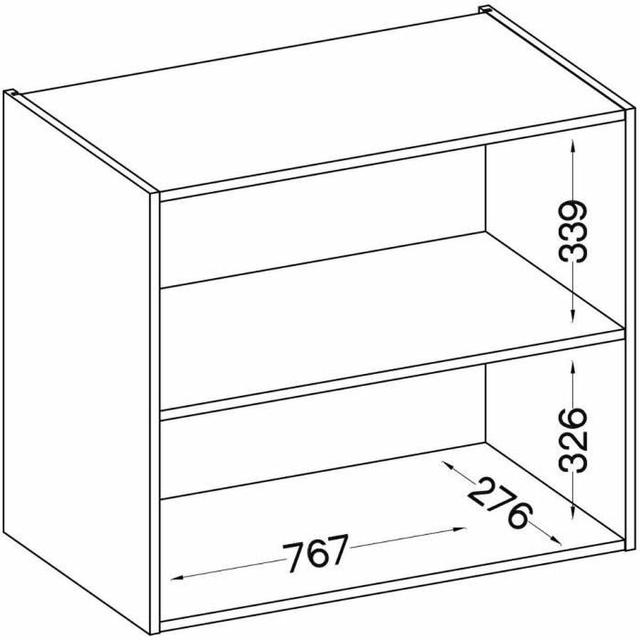 Schrank 80 x 31,6 x 72 cm Grau