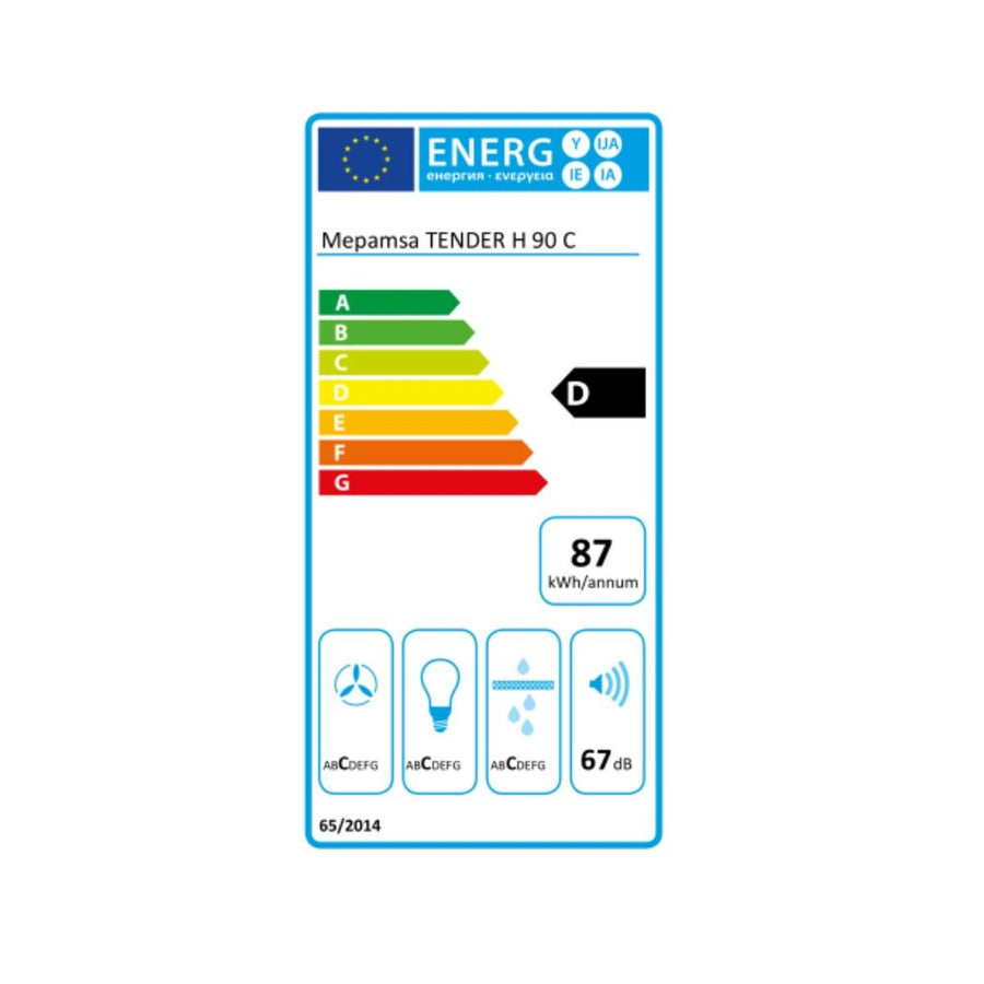 Conventional flue Mepamsa 110.0270.807 90 cm 620 m3/h 800W C