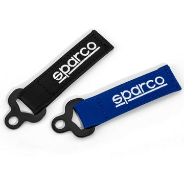 Schlüsselanhänger Sparco S099070AZ Schwarz Blau Leder Sortiment