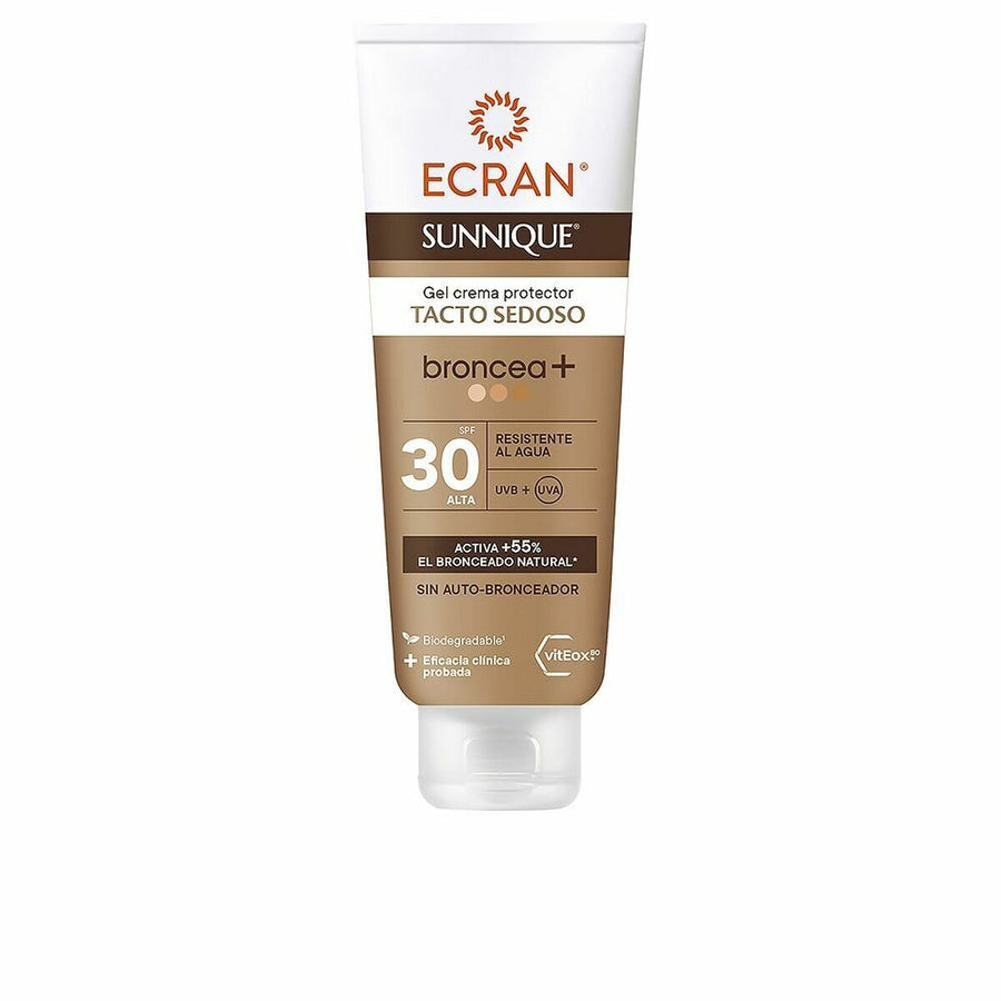 Sun Protection Gel Ecran Sunnique Broncea+ Cream SPF 30 (250 ml)