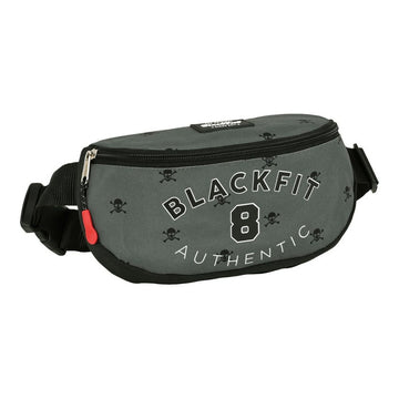 Gürteltasche BlackFit8 Skull Schwarz Grau (23 x 14 x 9 cm)