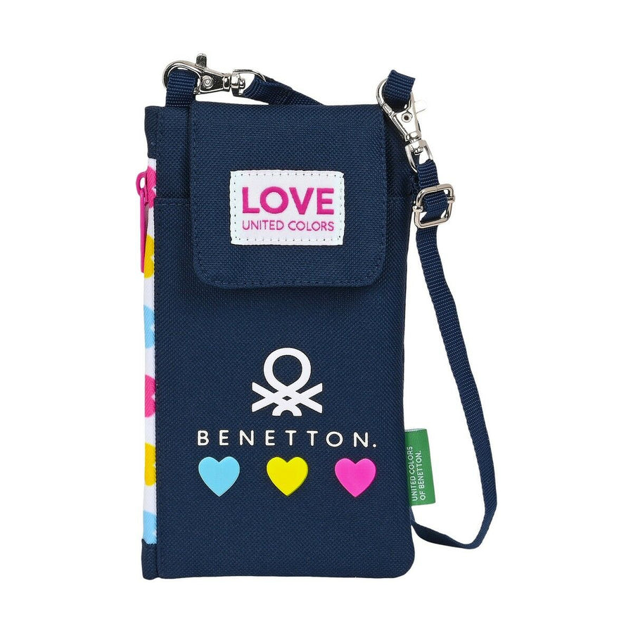 Geldbeutel Benetton Love Handyhülle Marineblau