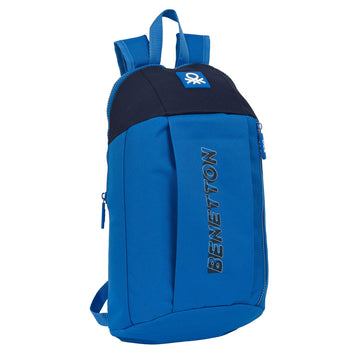 Lässiger Rucksack Benetton Deep water Blau 10 L