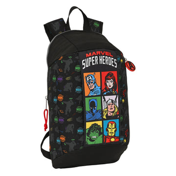 Lässiger Rucksack The Avengers Super heroes Schwarz 10 L