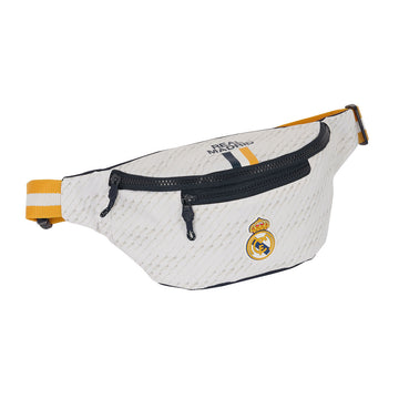 Riñonera Real Madrid CF Blanca Sporty 23 x 12 x 9 cm