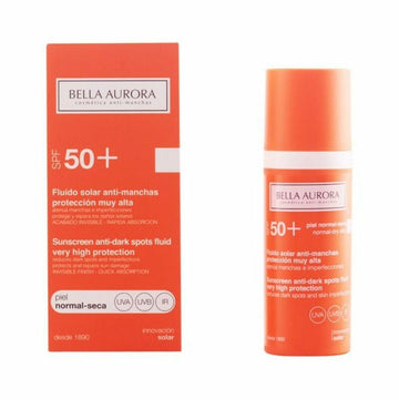 Anti-Sonnenfleckenfluid Bella Aurora Normale Haut Trockene Haut Spf 50+ (50 ml)