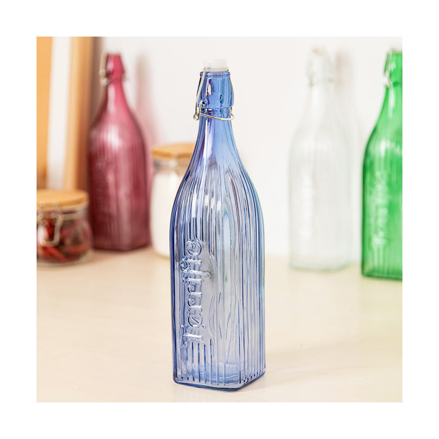 Bottle Quid Viba Blue Glass 1 L