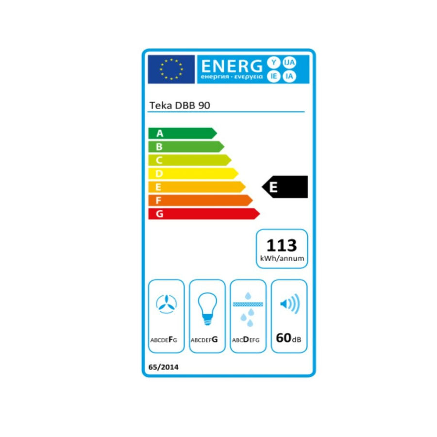 Chimenea Convencional Teka DBB 60/70/90 90 cm 63 dB (Reacondicionado D)