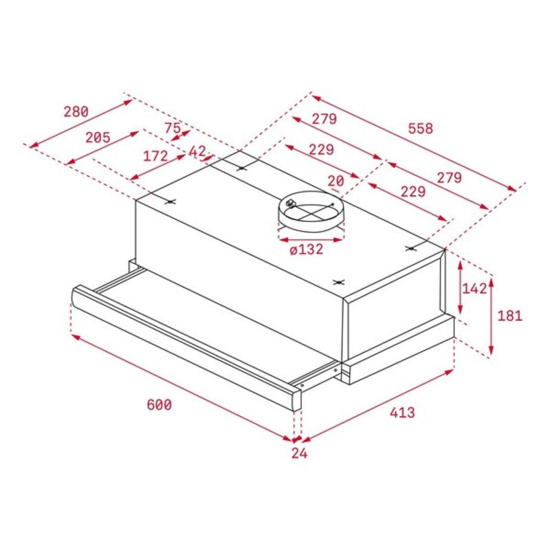 Konventioneller Rauchfang Teka TL 6310 332 m3/h 65 dB 231W (60 cm) (Refurbished B)