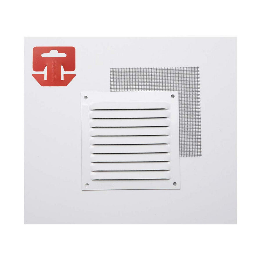 Mosquitera Grid Fepre pintada aluminio blanco (15 x 15 cm)