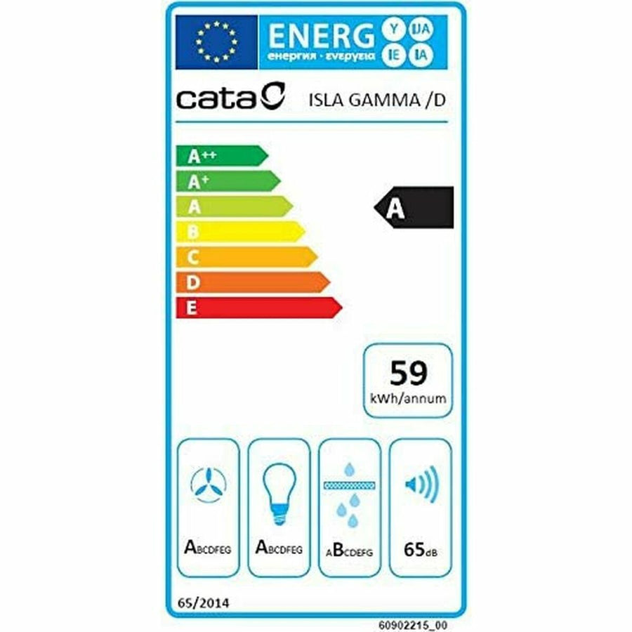 Konventioneller Rauchfang Cata 2025205 90 850 m3/h 67 dB 280W Metallic metall