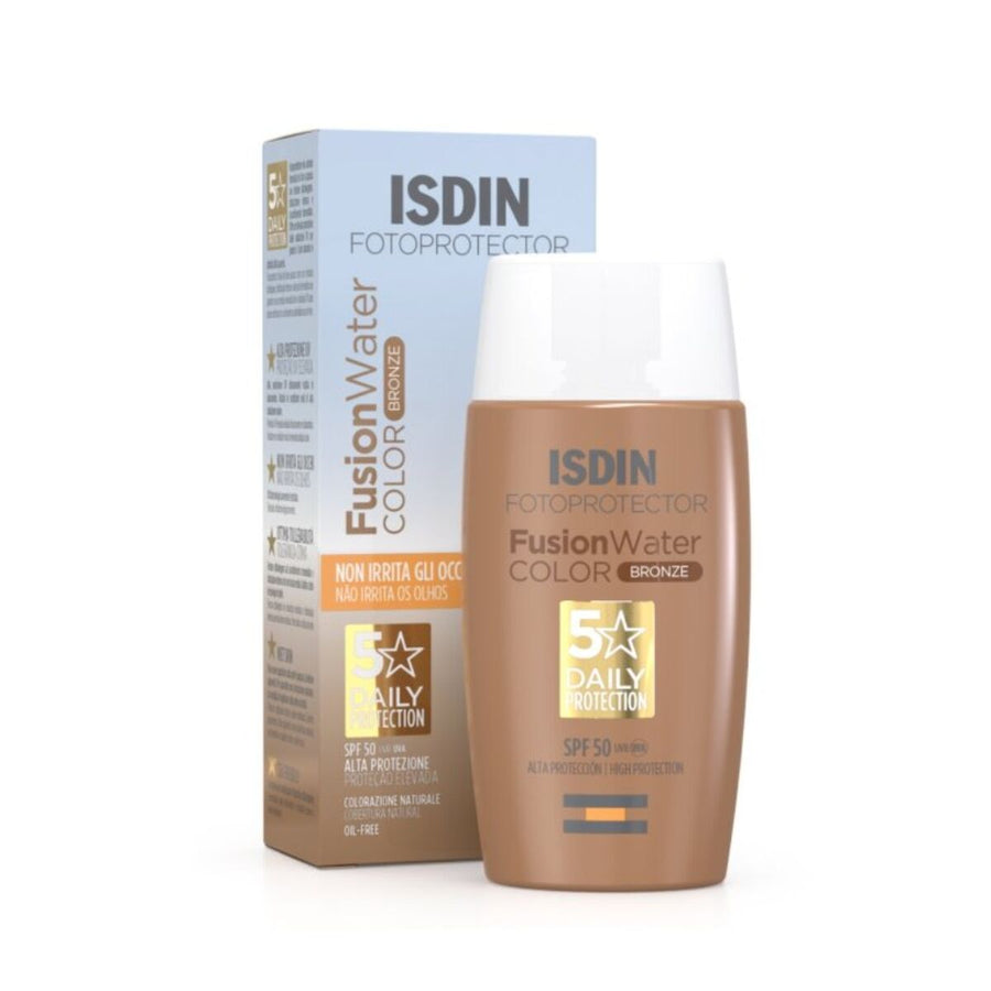 Sun protection with color Isdin Fusion Water Spf 50 Dark 50 ml