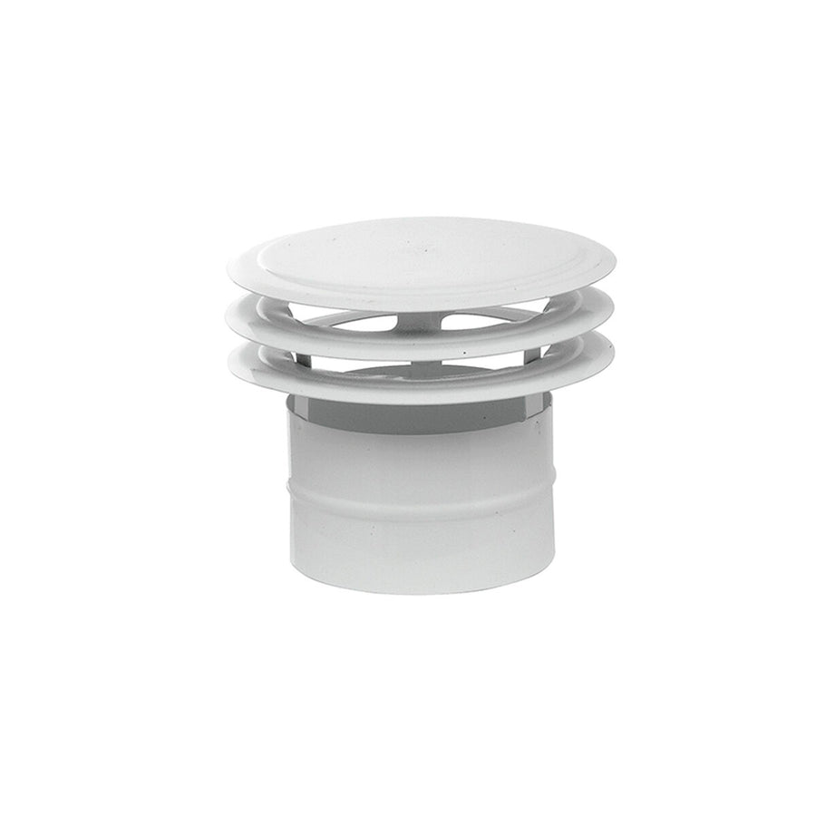 Ventilation baffle Mirtak Enamelled stainless steel Discs Ø 100 mm White