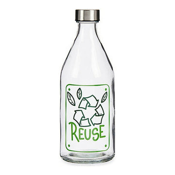 Flasche 79909 Durchsichtig Stahl Glas 1 L