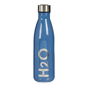 Flasche H2O Blau Rosa Edelstahl grün Glas 650 ml