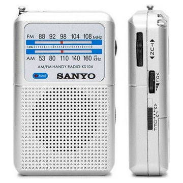 Tragbares Radio Sanyo (Restauriert A)