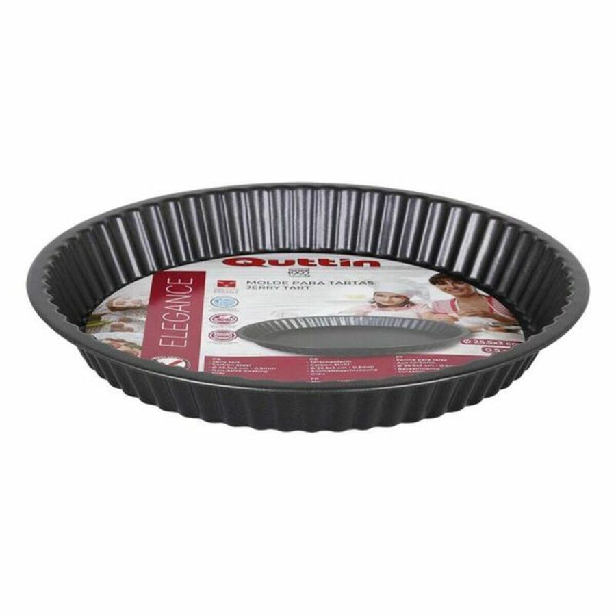 Bandeja para horno Quttin (25,5 x 3 cm) Acero al carbono gris