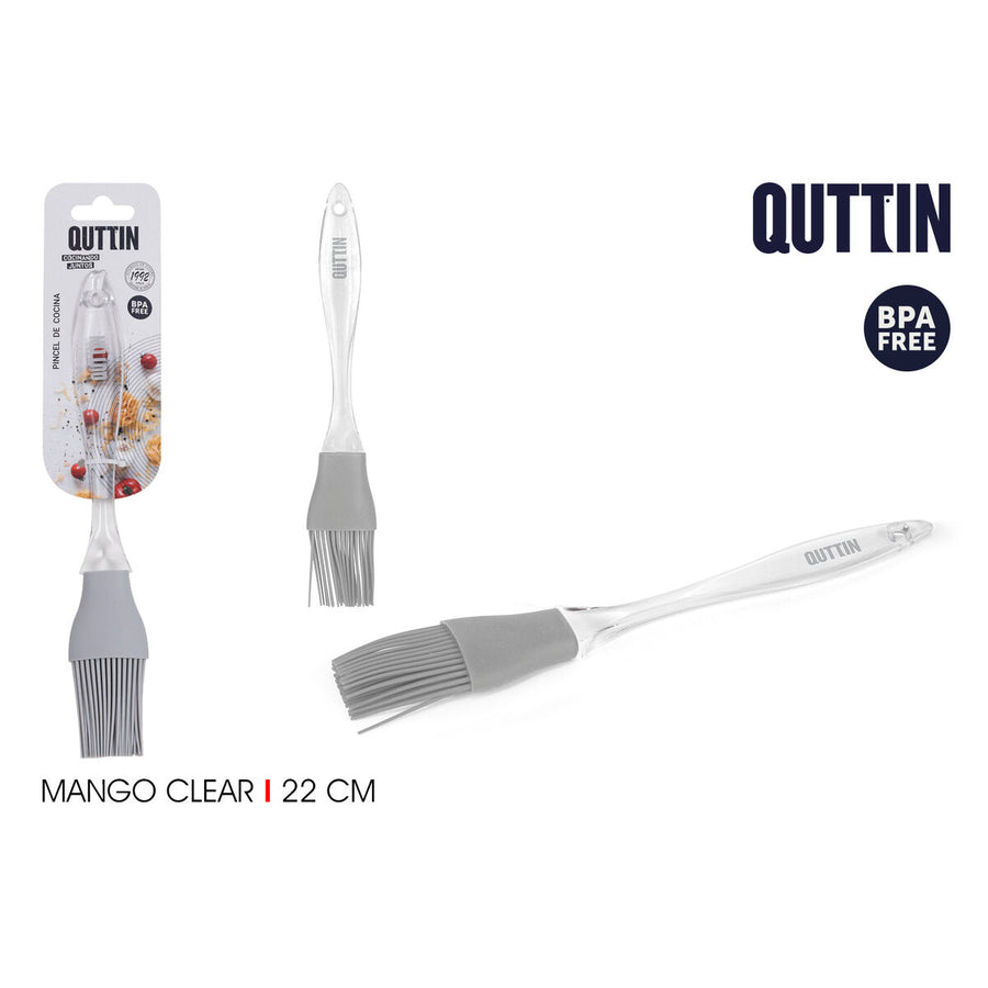 Kitchen brush Quttin Clear 24 x 4 x 0.5 cm silicone