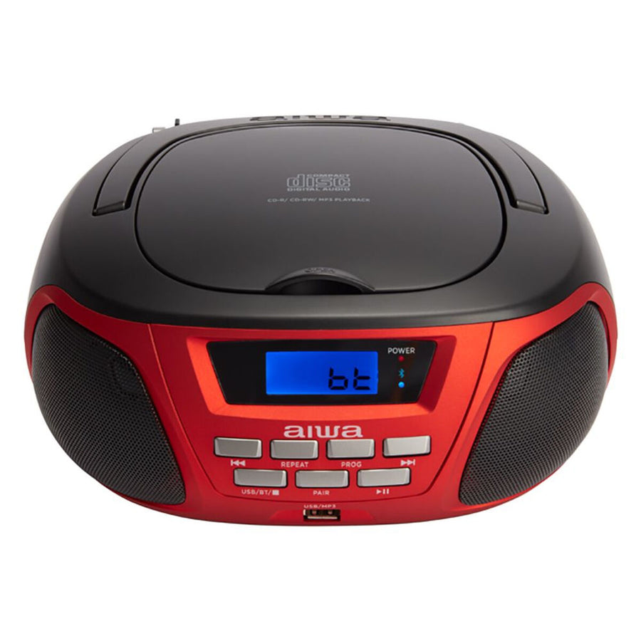 Radio/CD Bluetooth + mp3 Aiwa BBTU300RD 5W Negro Rojo