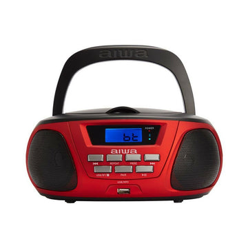 Radio/CD Bluetooth + mp3 Aiwa BBTU300RD    5W Schwarz Rot