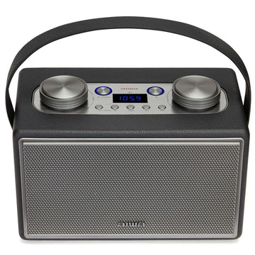 Tragbares Bluetooth-Radio Aiwa BSTU800BK   50W Lautsprecher Grau Vintage