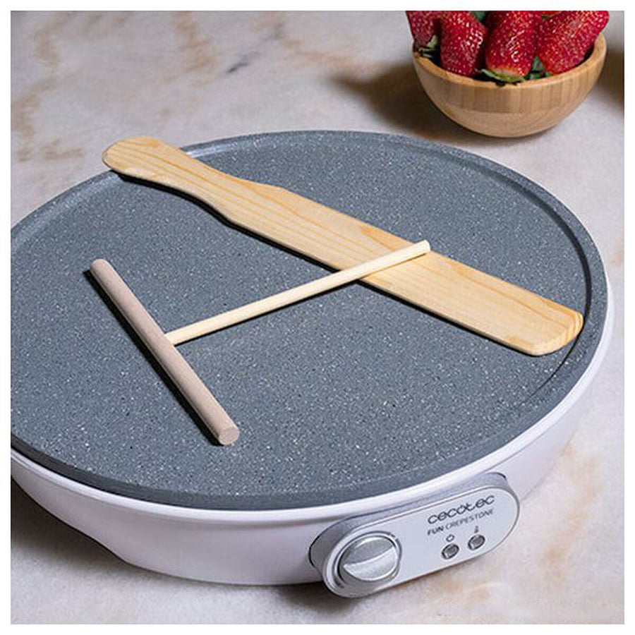 Crêpes-Maker Cecotec Fun Crepestone 1000W Weiß Bunt