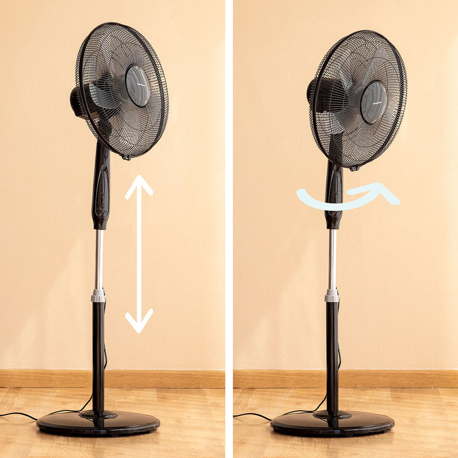 Standventilator mit Fernbedienung InnovaGoods Schwarz 45 W (Restauriert C)