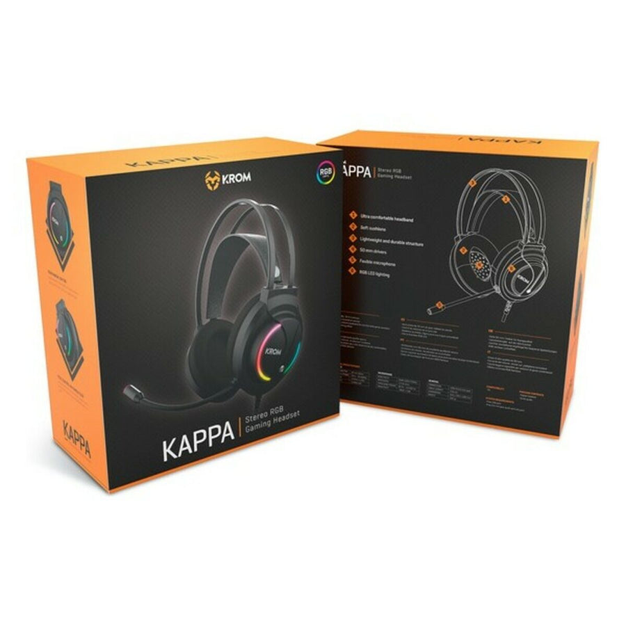 Gaming Headset mit Mikrofon Krom Kappa RGB