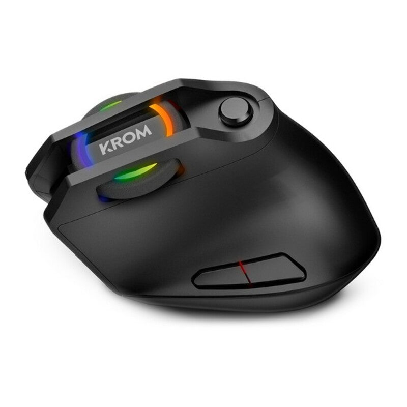 Ratón gaming LED Krom Kaox 6400 dpi RGB Negro