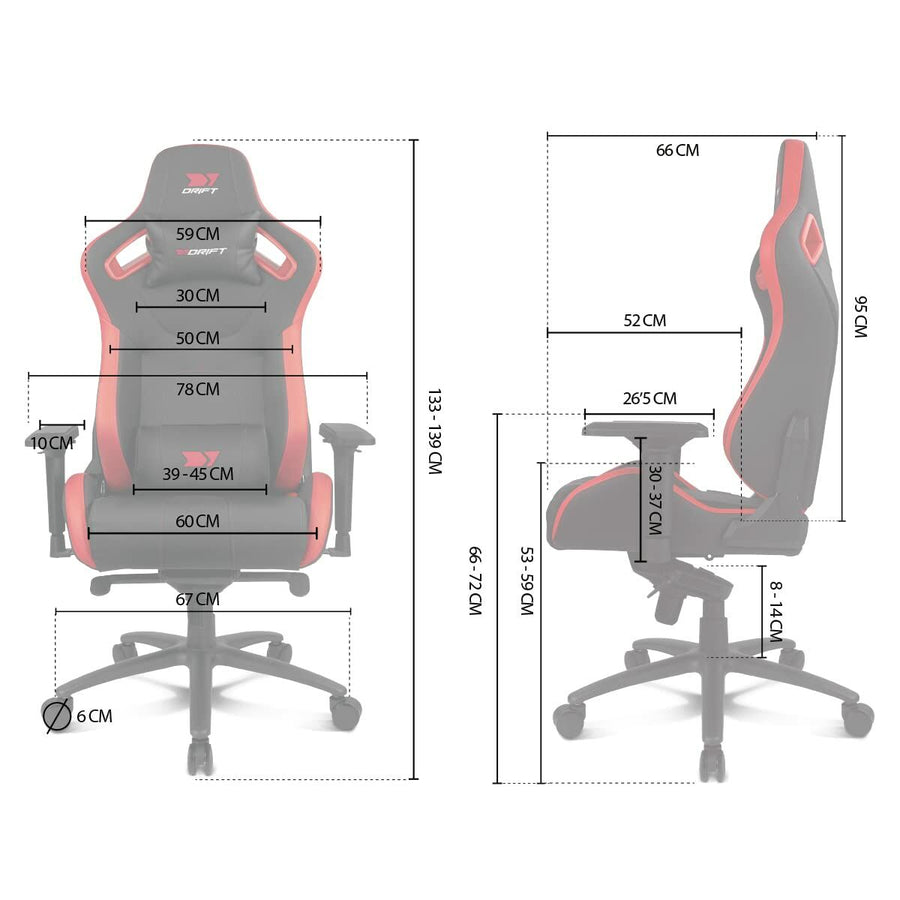 Gaming-Stuhl DRIFT DR600BK Schwarz